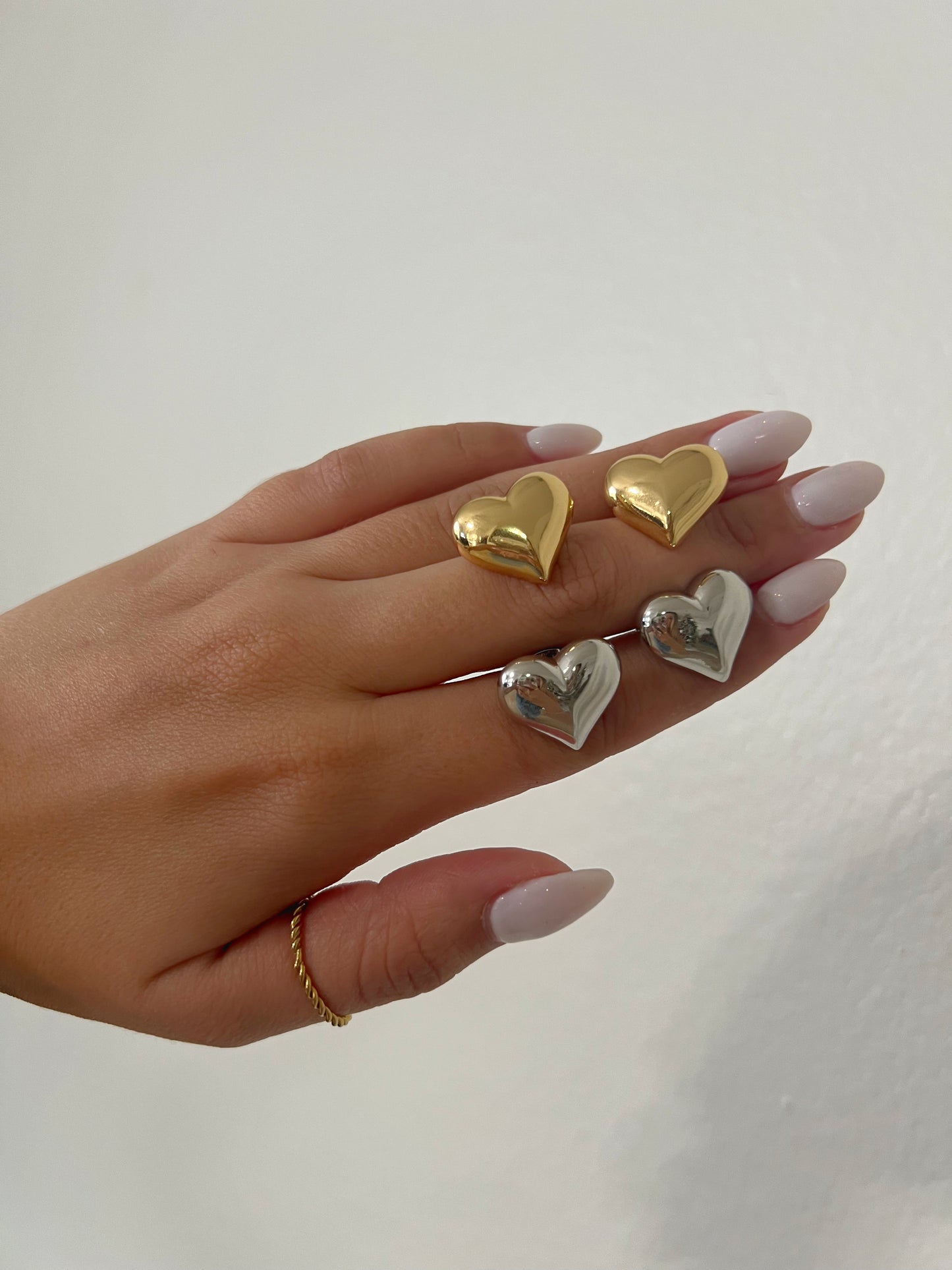 Chunky Heart Studs