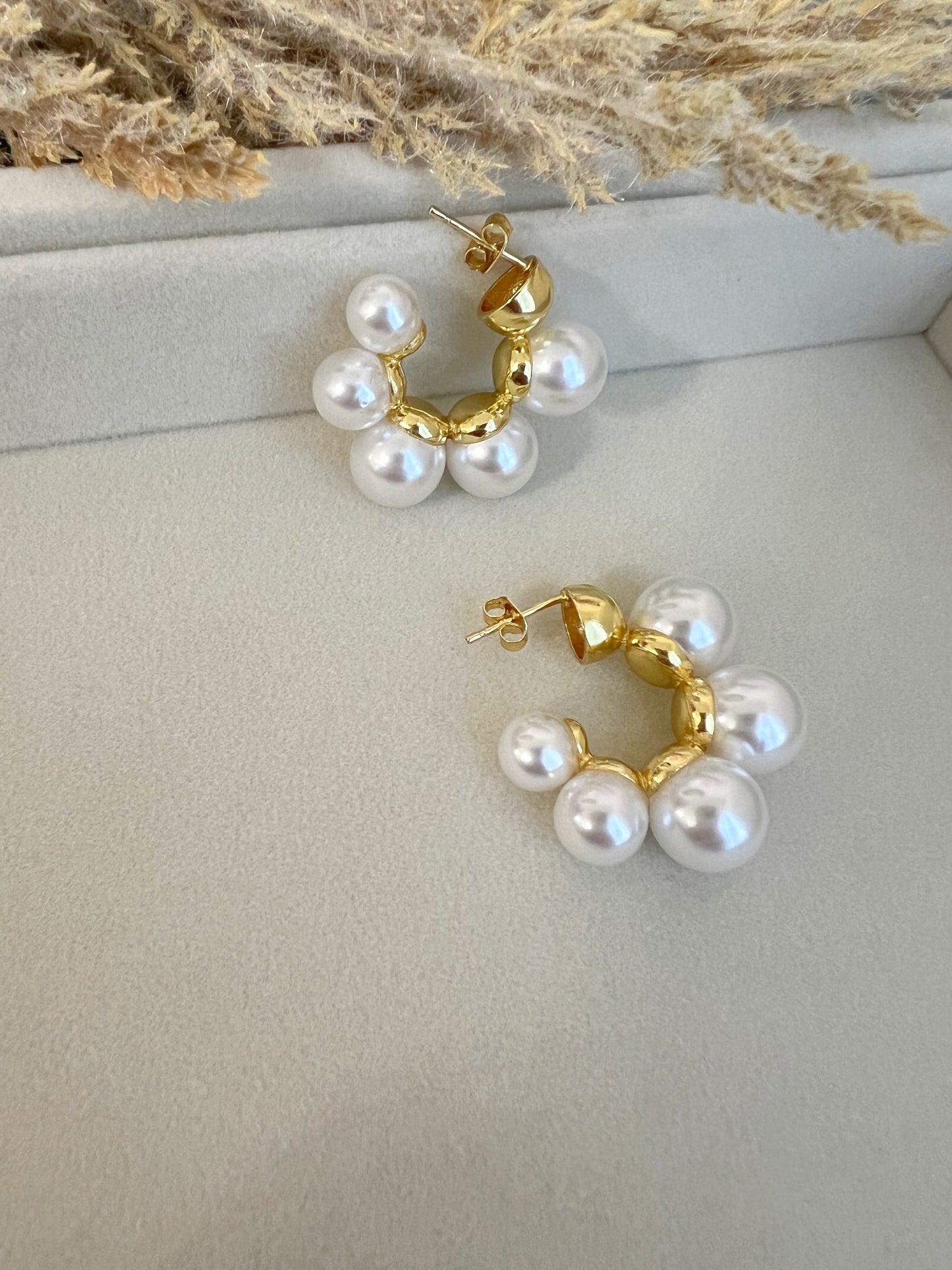 Big Pearls Hoops