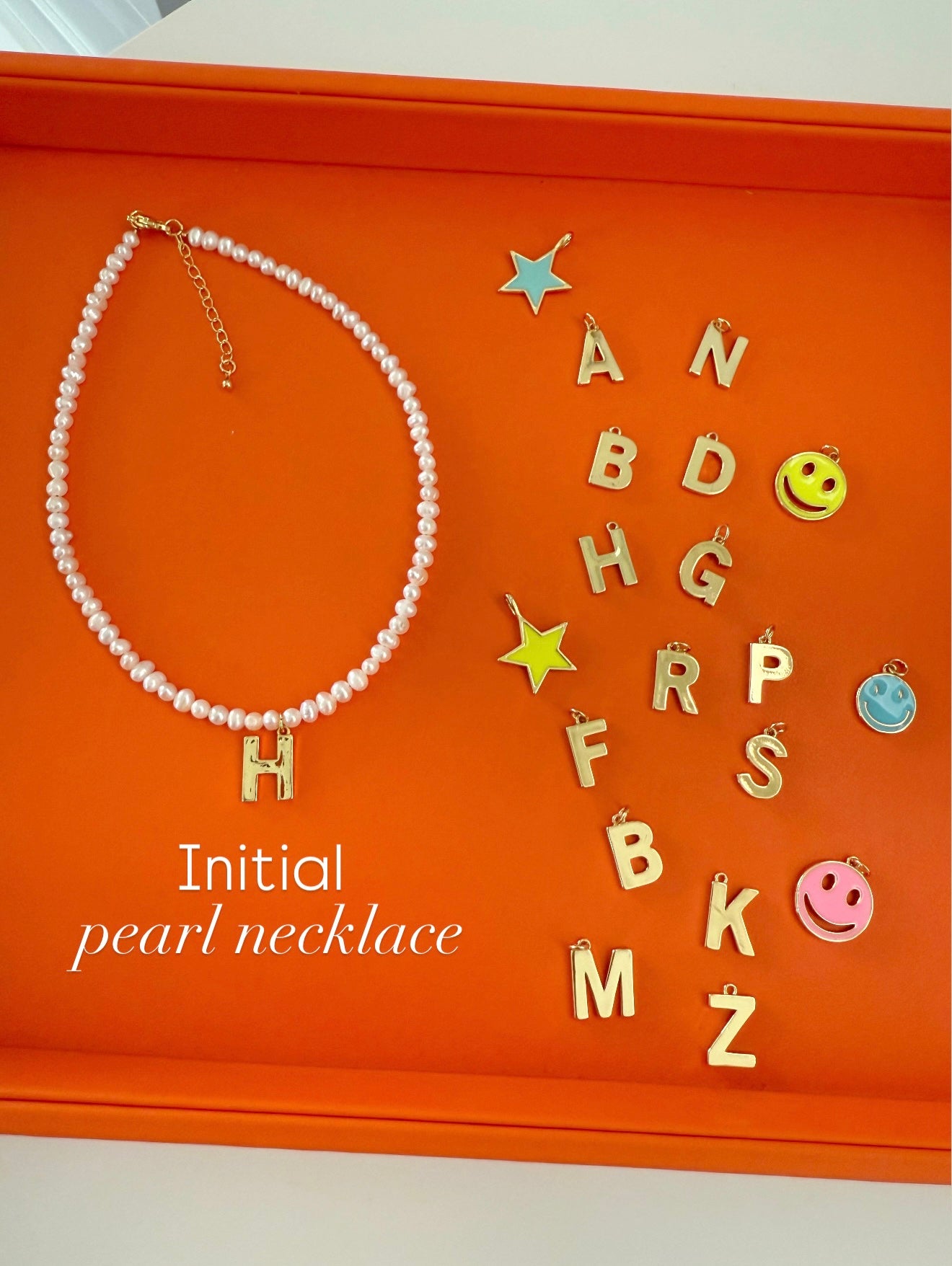 Initial Pearl Necklace