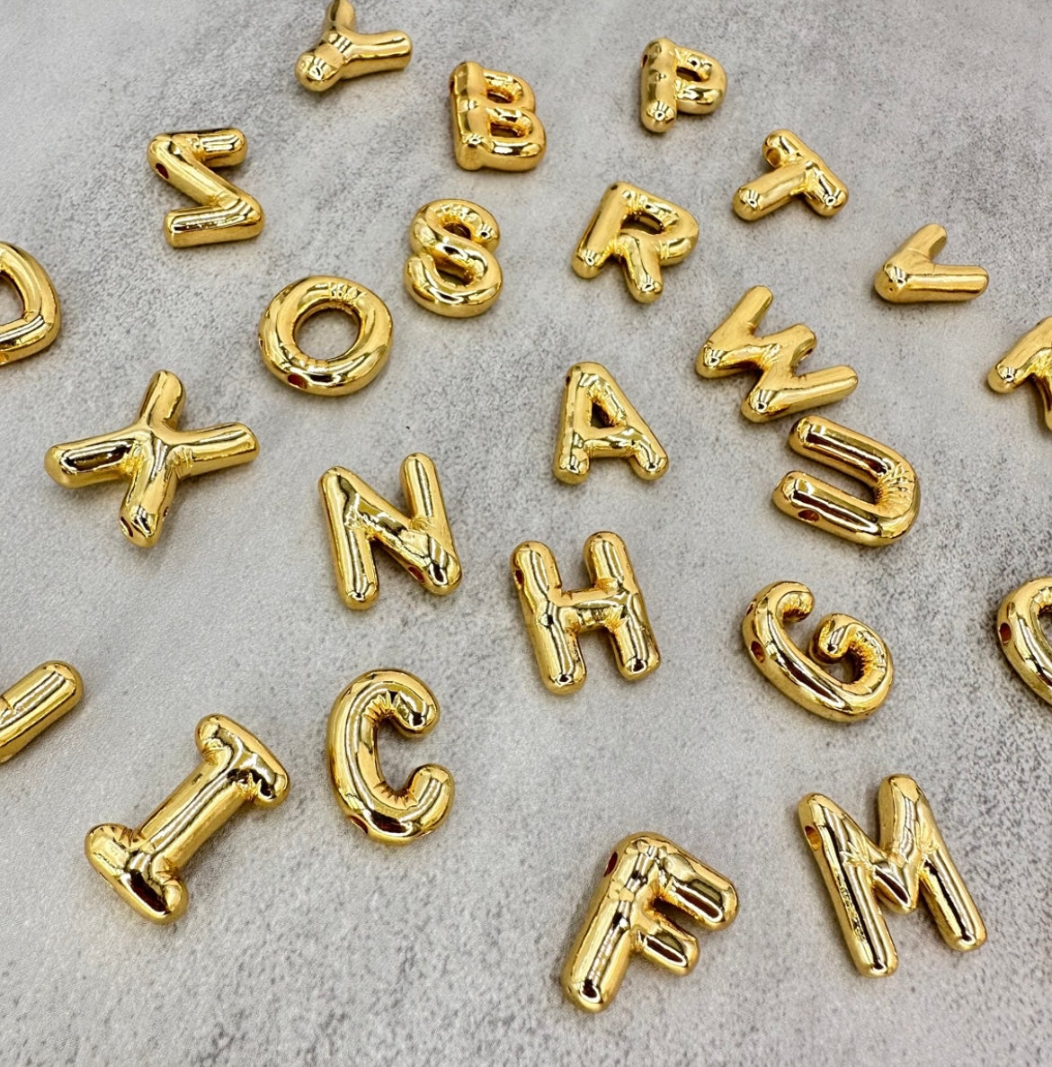 Balloon Letter Initial Charm ONLY