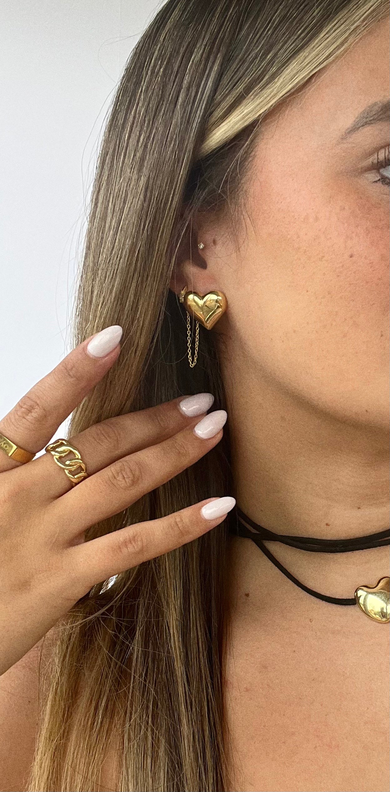 Chunky Heart Studs