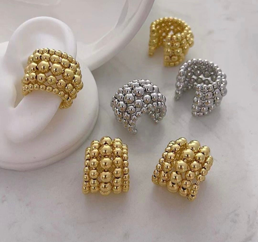 Chunky Beads Ear Cuff
