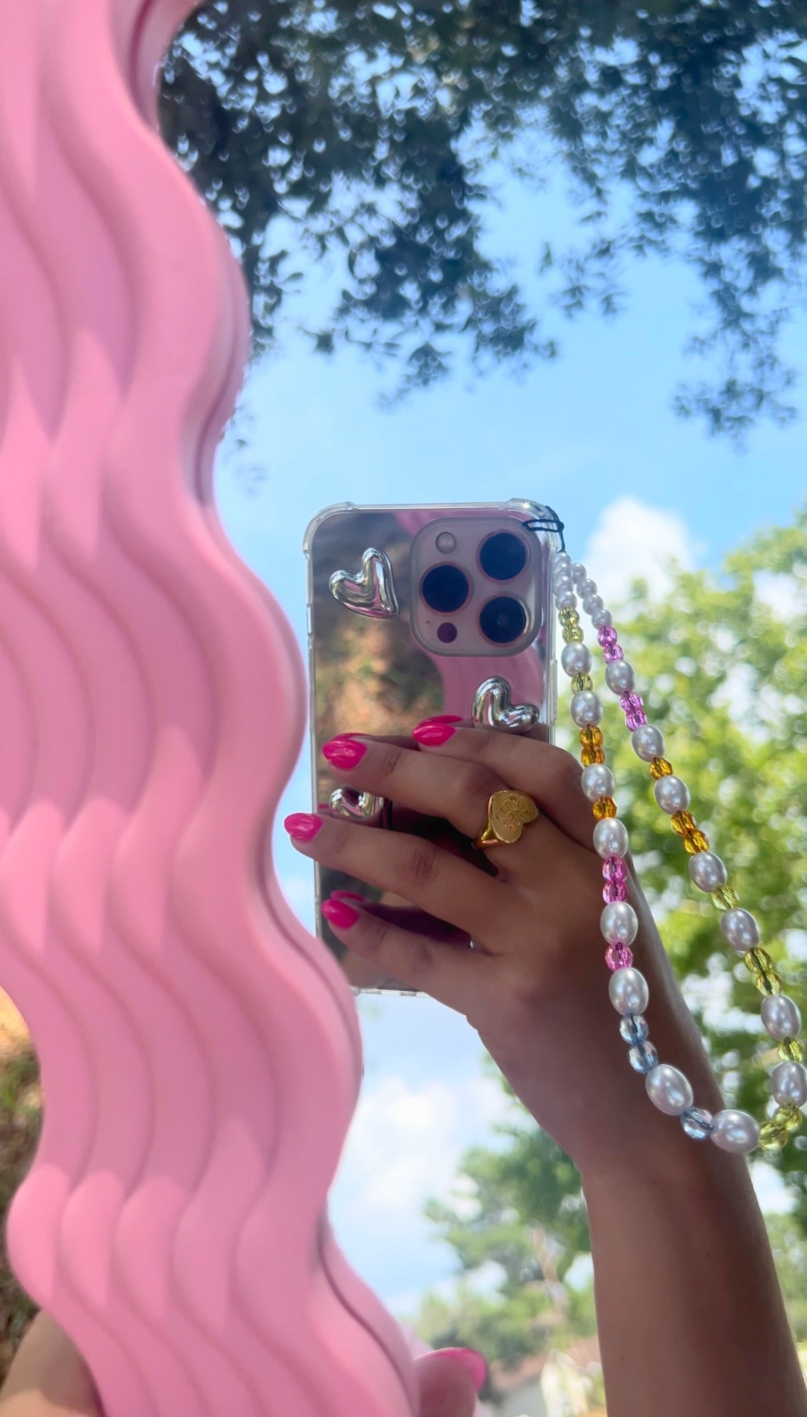 Pearl Phone Charm Strap