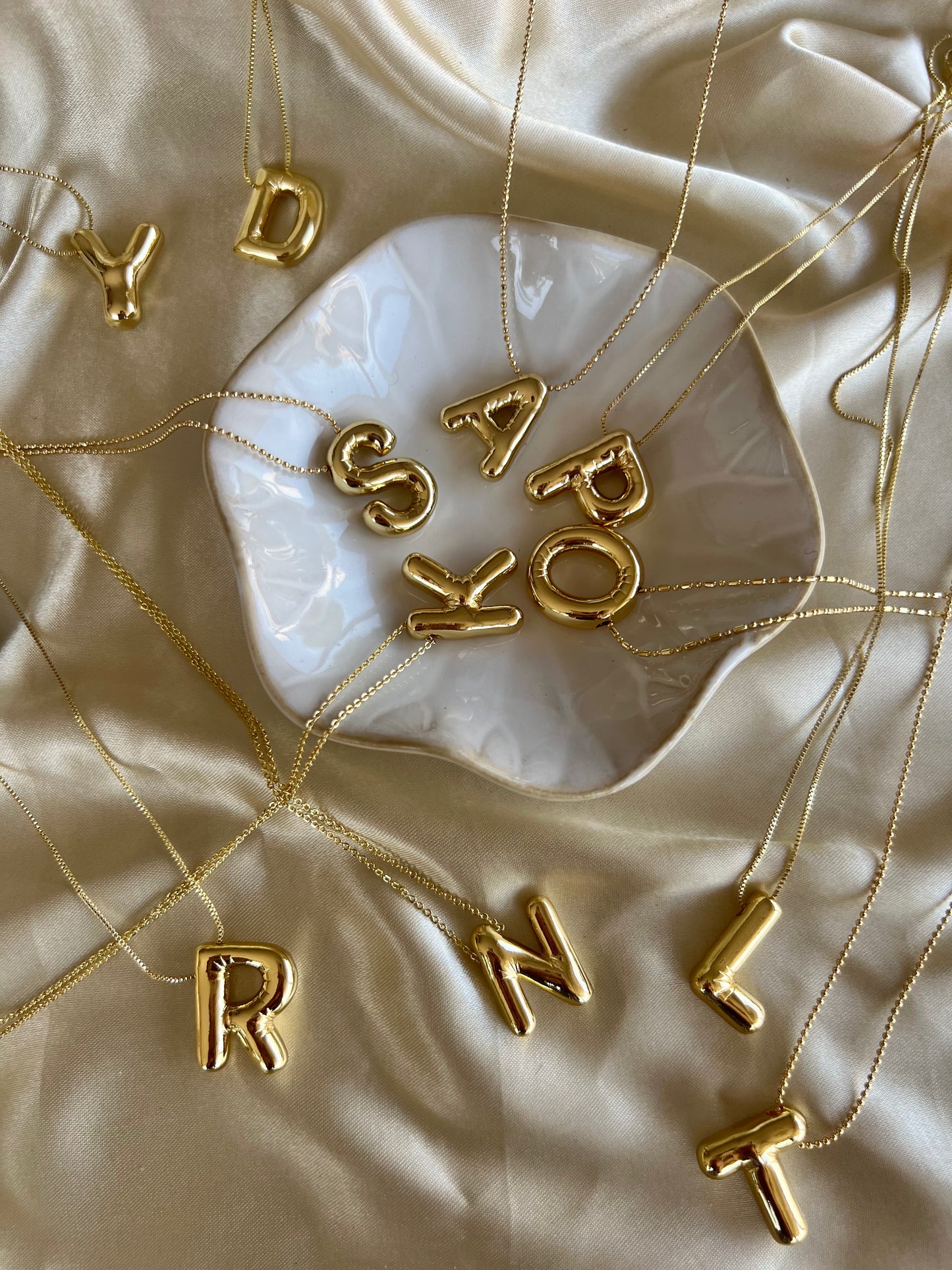 Balloon Letter Initial Charm ONLY