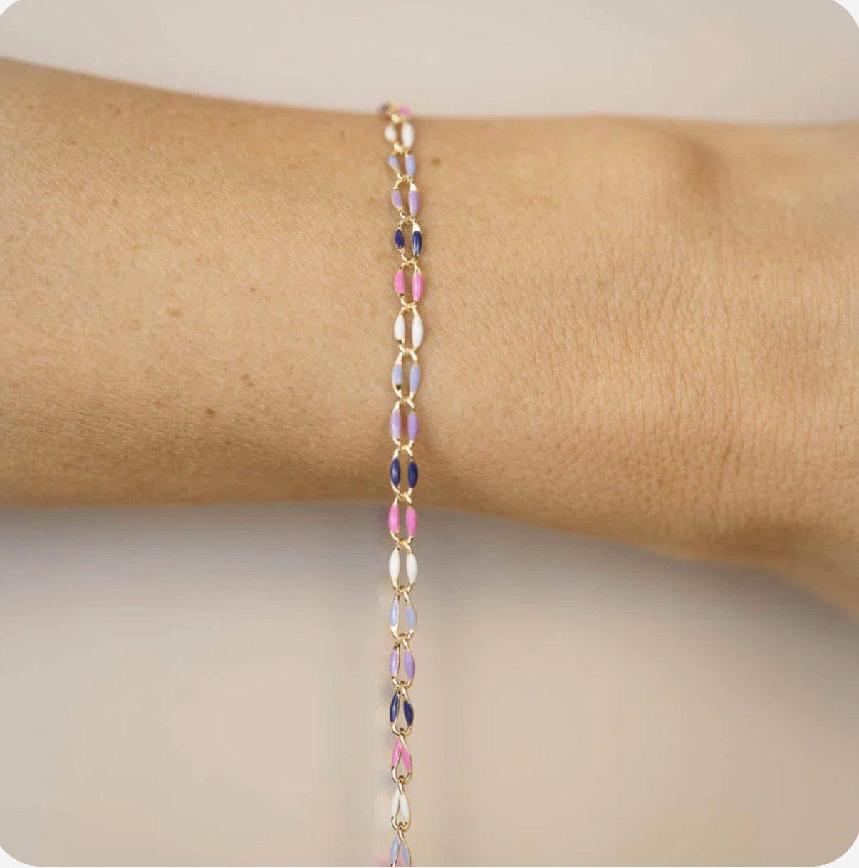 Gold Enamel in Lavender