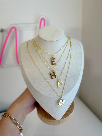 Golden Initial Necklace