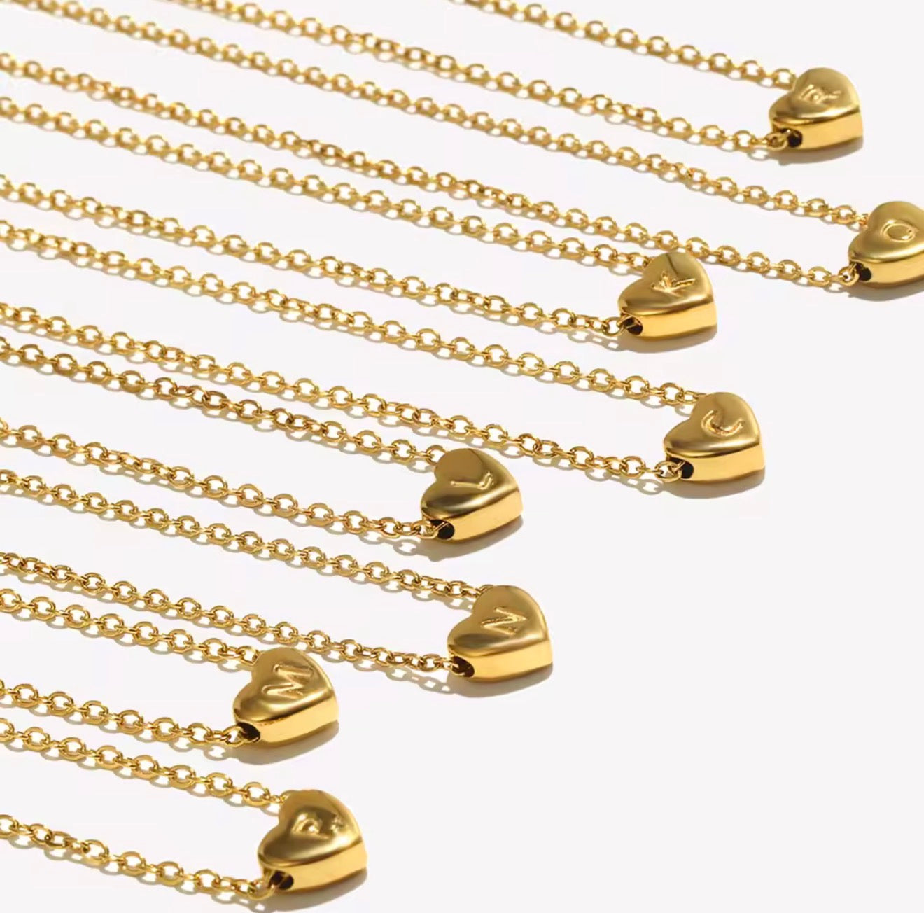 Heart Initials Necklace