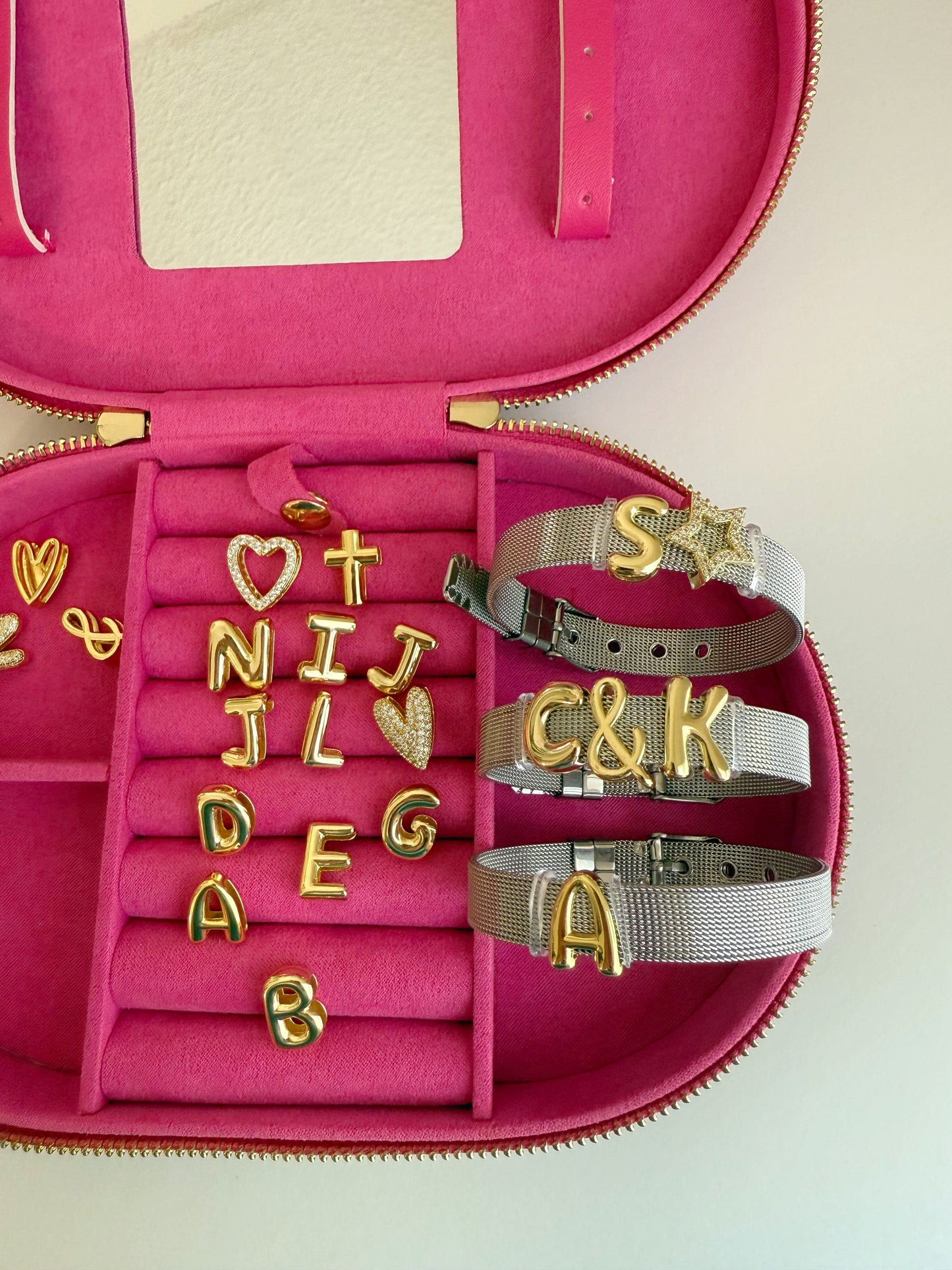 Belt Initial Bracelet