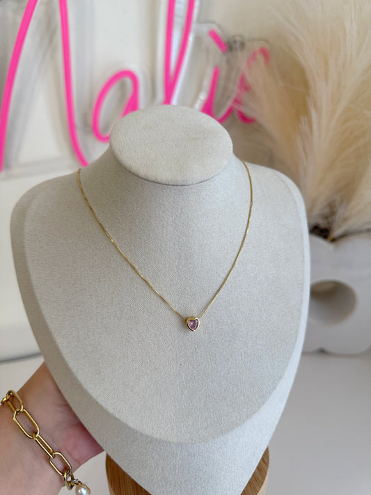 Hailey Dainty Heart Necklace