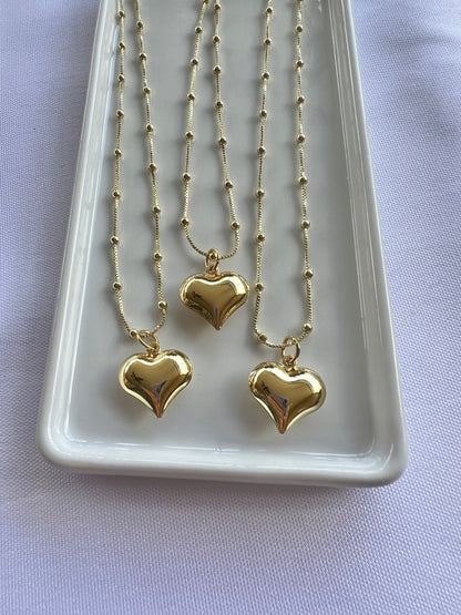 Puffy Heart Necklace