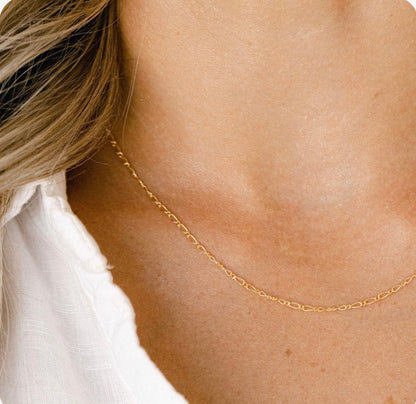 Elongated Figaro Chain