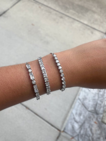 Silver Crystal Bracelets