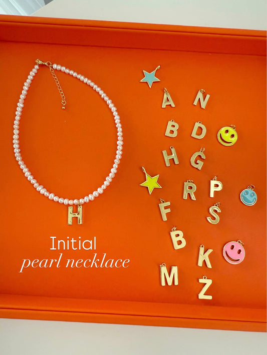 Initial Pearl Necklace
