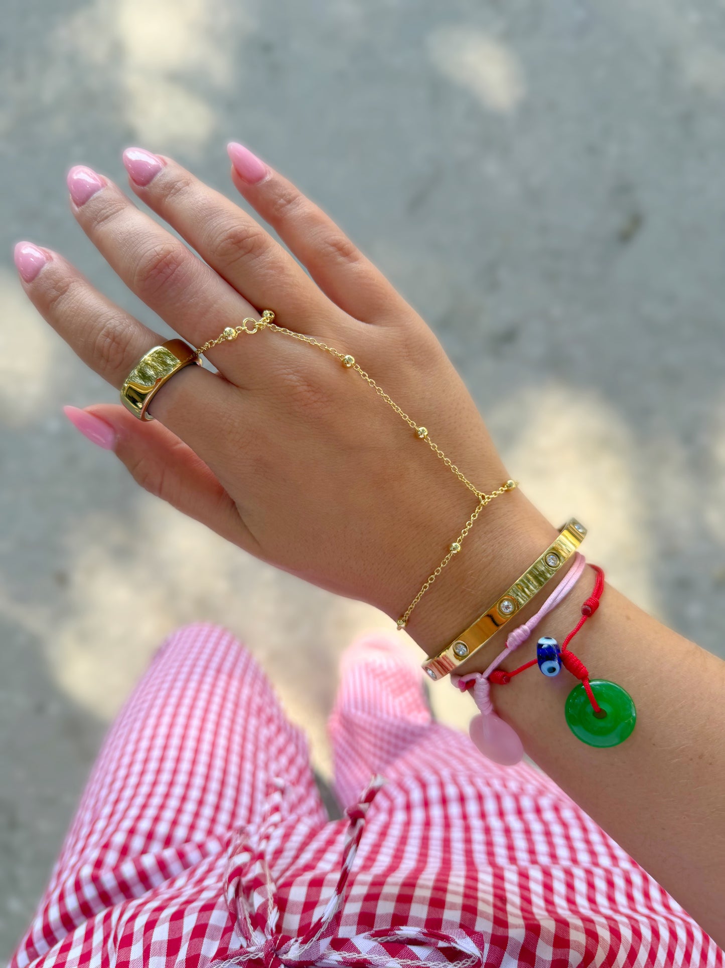 Hand Chain Bracelet Style 3