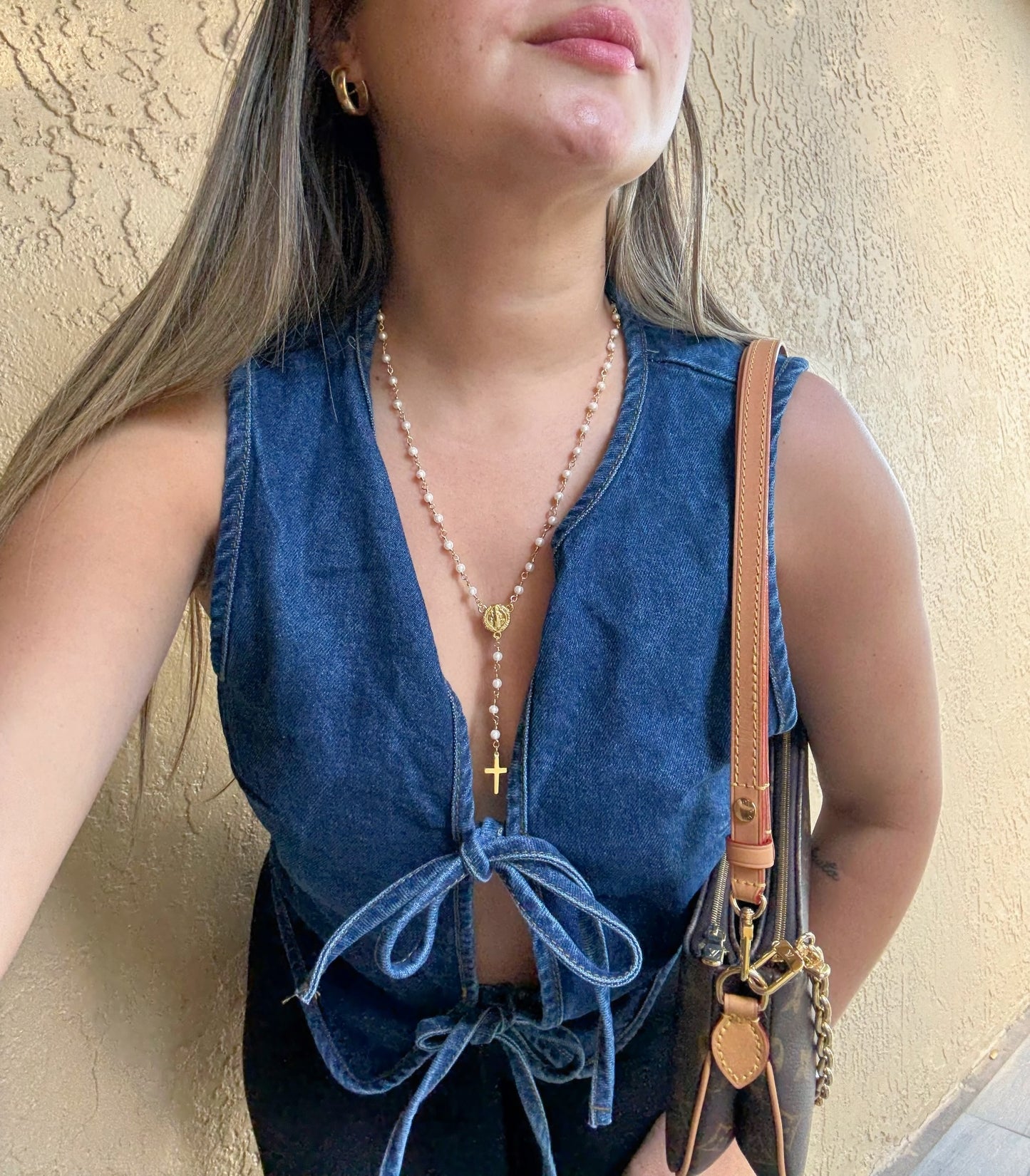 Rosario Pearl Necklace