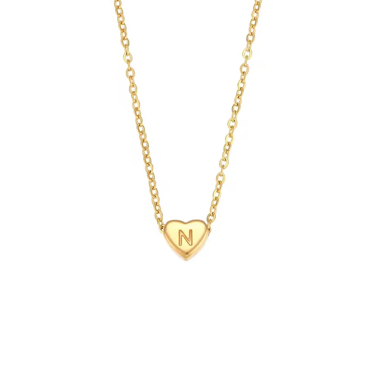 Heart Initials Necklace