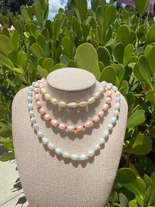 Colorful Pearl Necklace