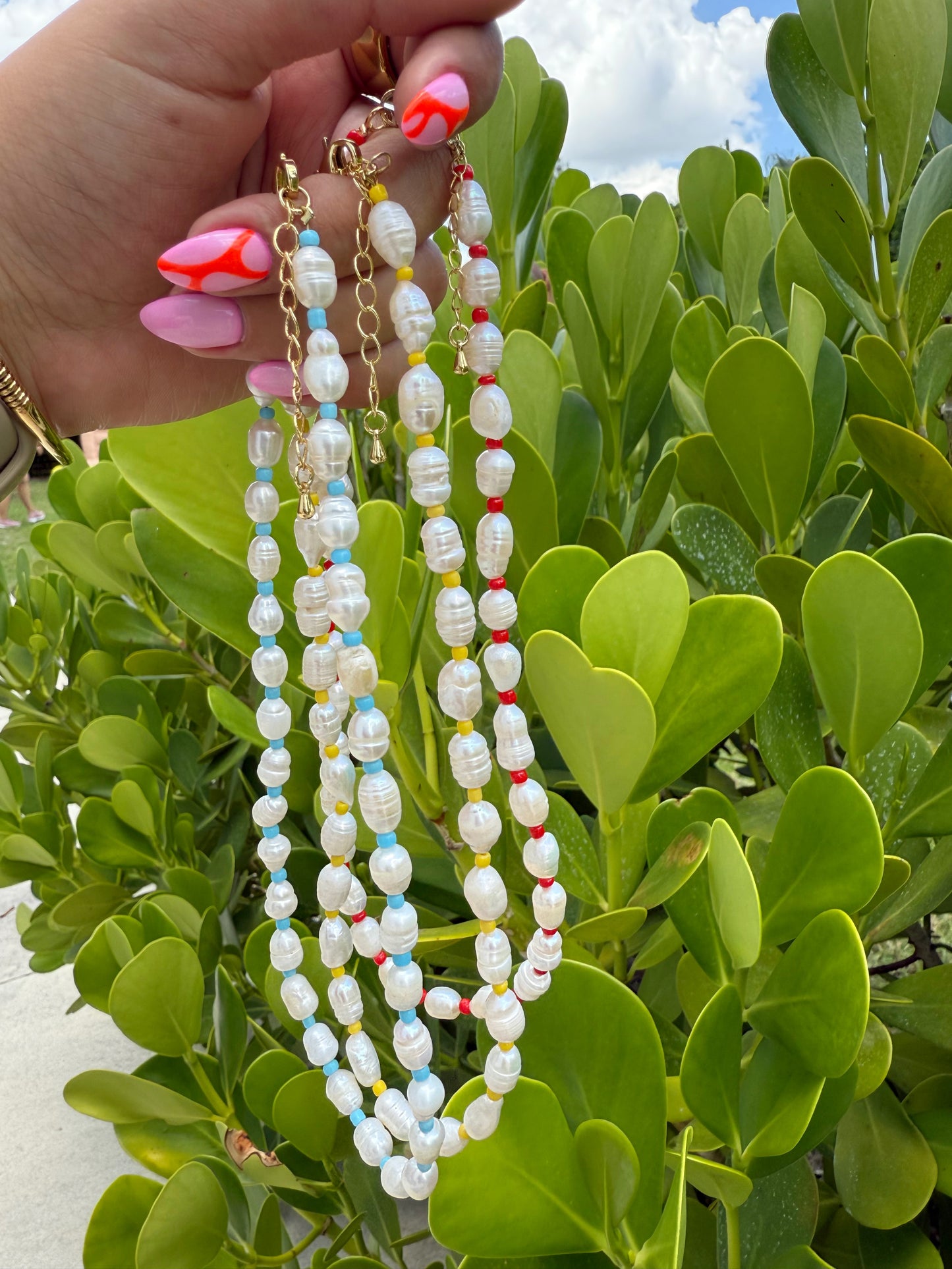 Colorful Pearl Necklace