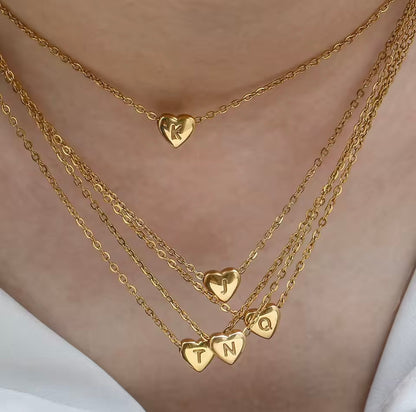 Heart Initials Necklace