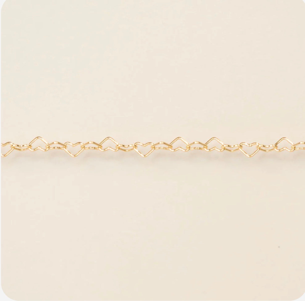 Rounded Hearts in Gold