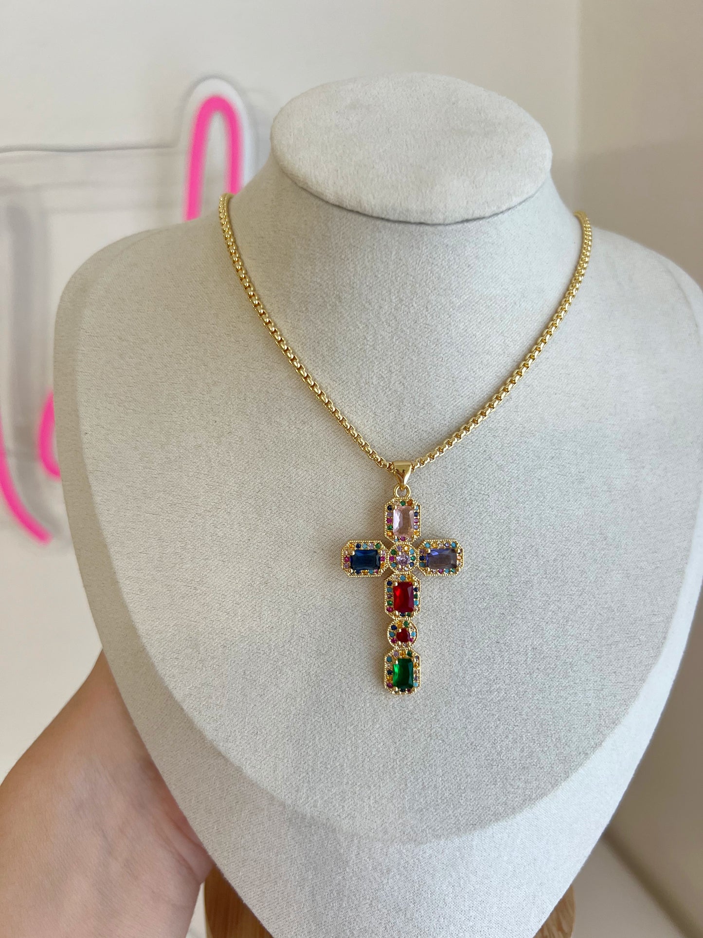 Multicolor Fancy Cross