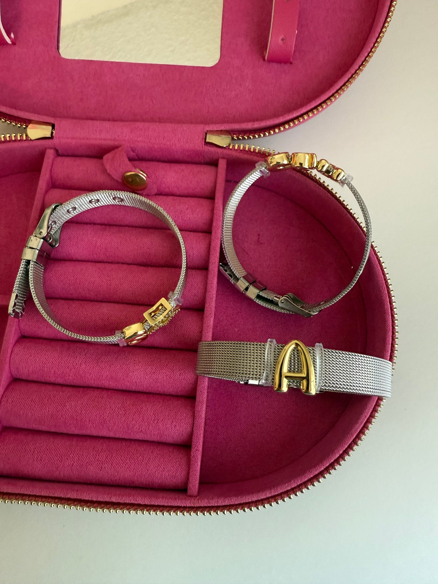 Belt Initial Bracelet