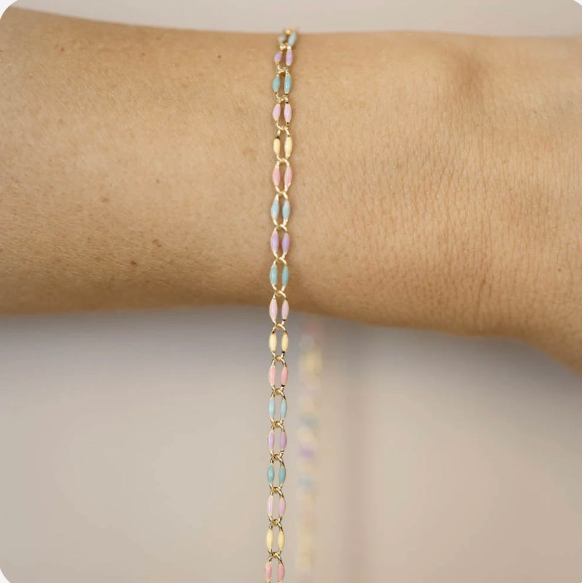 Gold Enamel in Pastel Dreams