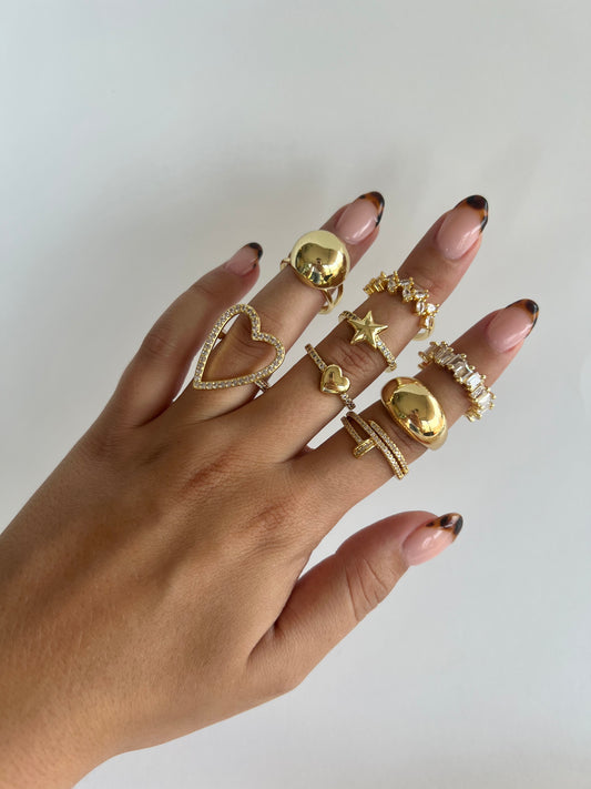 Gold Chunky Rings
