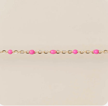Cable Enamel in Pink