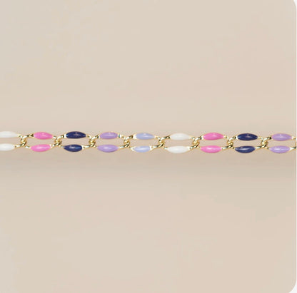 Gold Enamel in Lavender