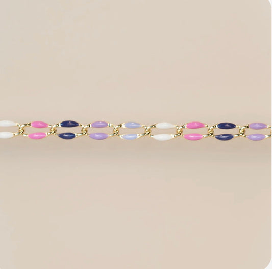 Gold Enamel in Lavender