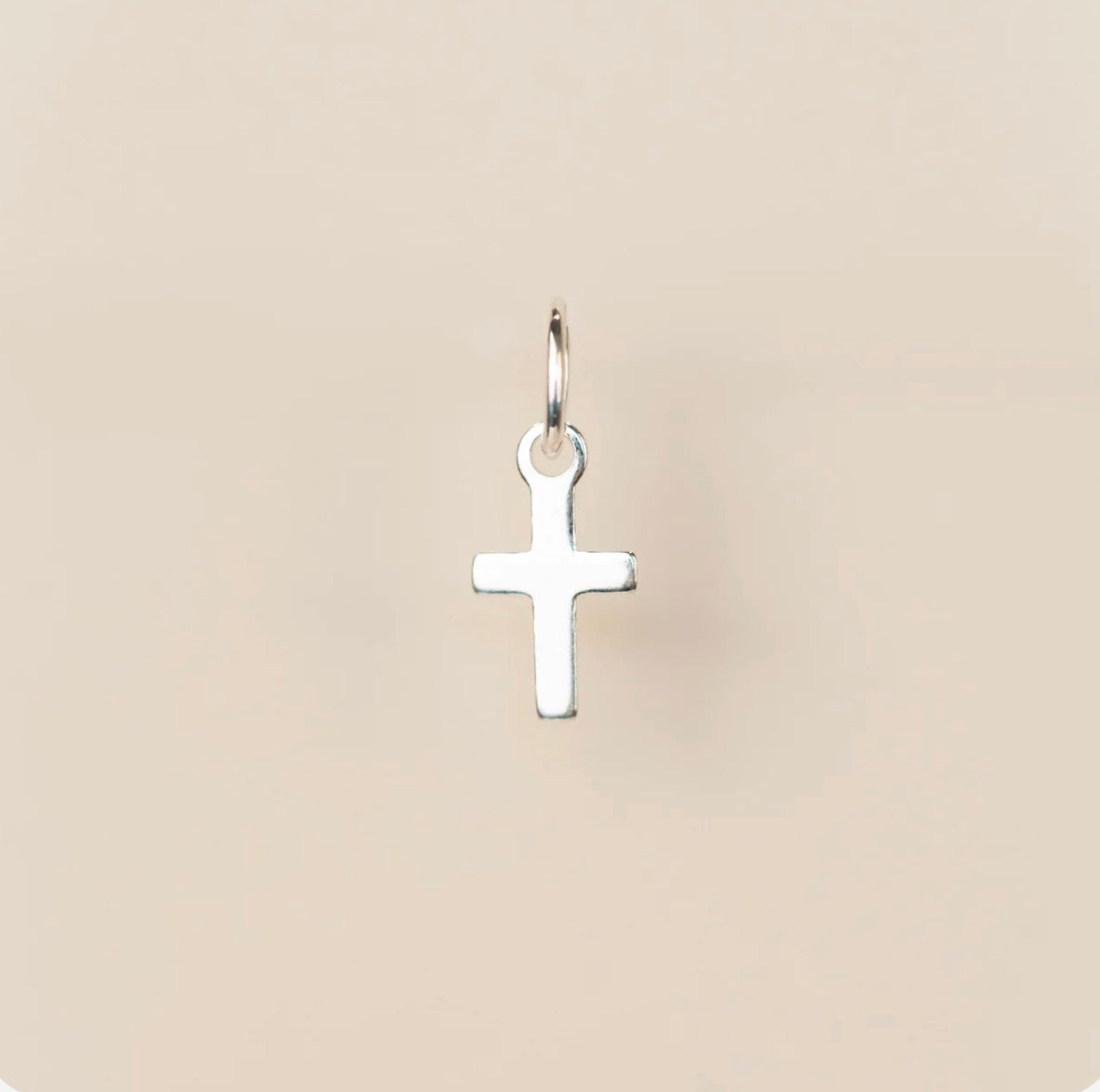 Silver Cross Charm