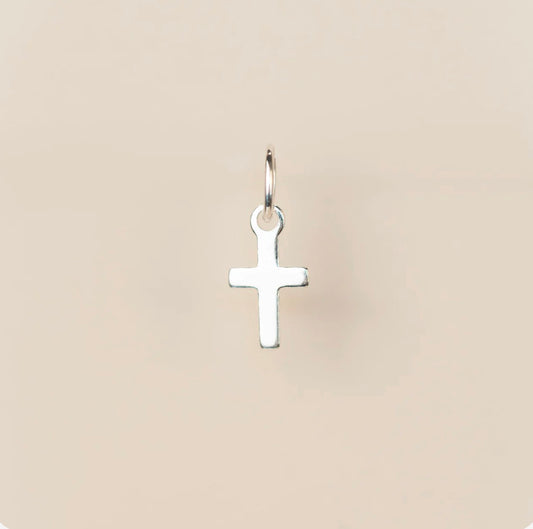 Silver Cross Charm