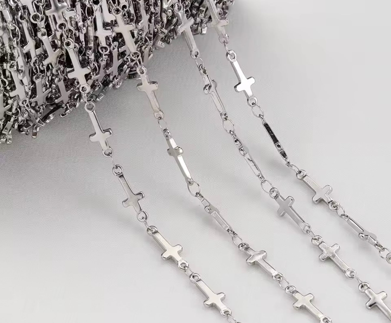 Silver Cross Chain