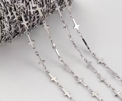 Silver Cross Chain