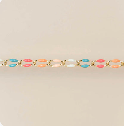 Gold Enamel in Sunset