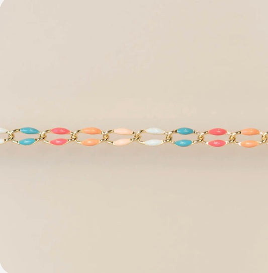 Gold Enamel in Sunset