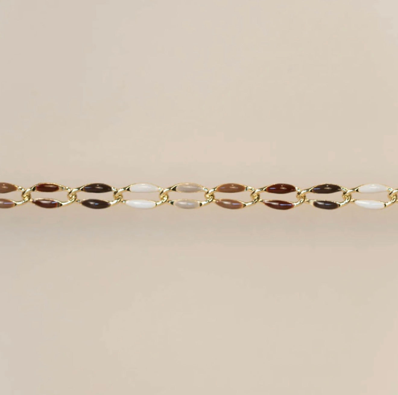 Gold Enamel in Espresso