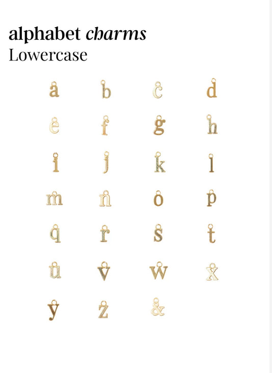 Alphabet Charms Lowercase
