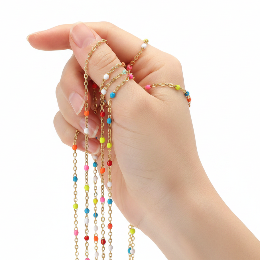 Cable Enamel Gold Summer