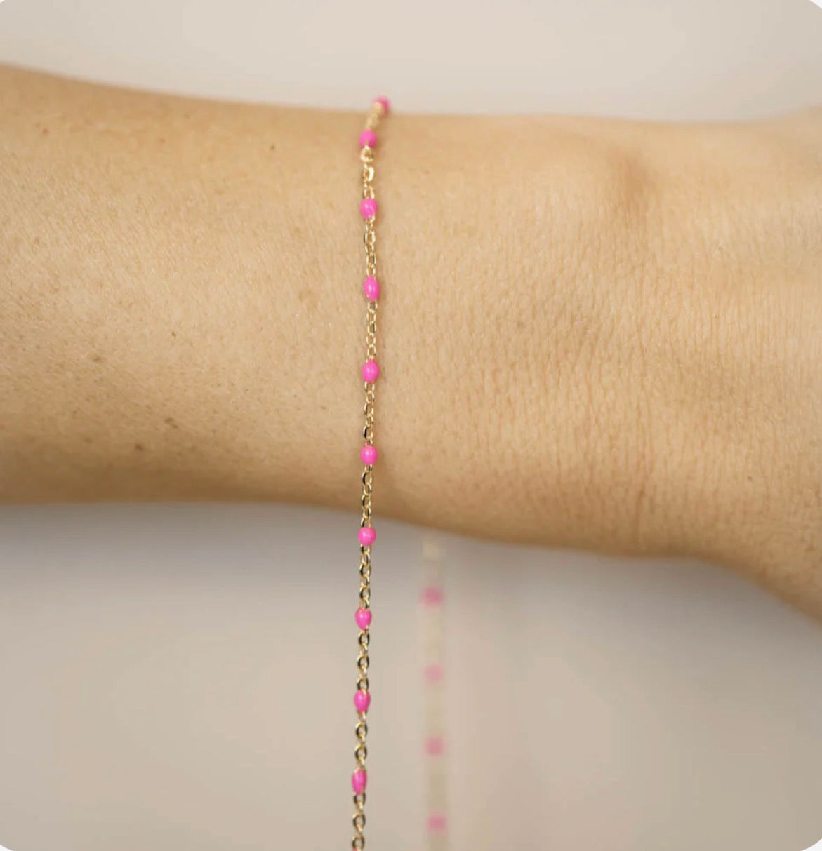 Cable Enamel in Pink