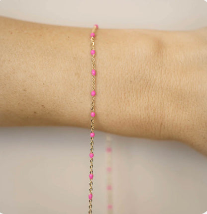 Cable Enamel in Pink