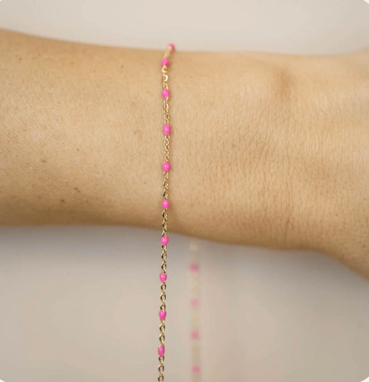 Cable Enamel in Pink