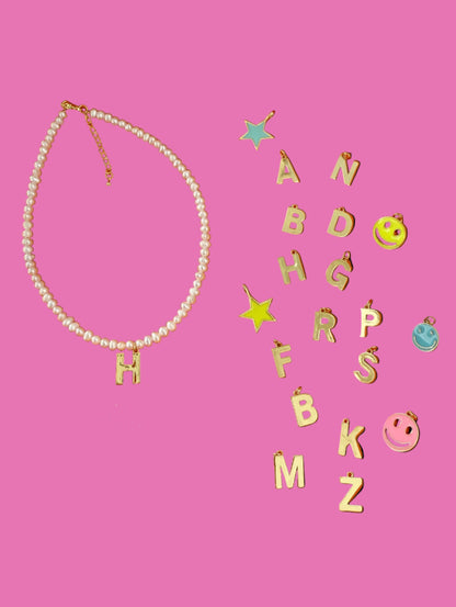Initial Pearl Necklace