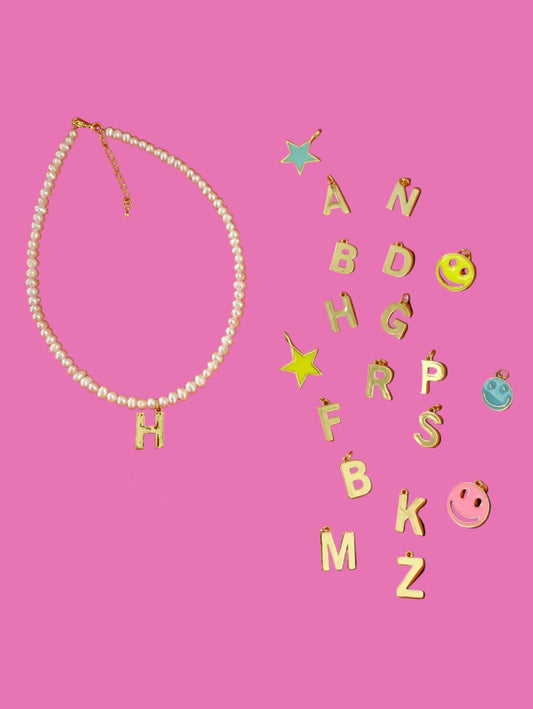 Initial Pearl Necklace