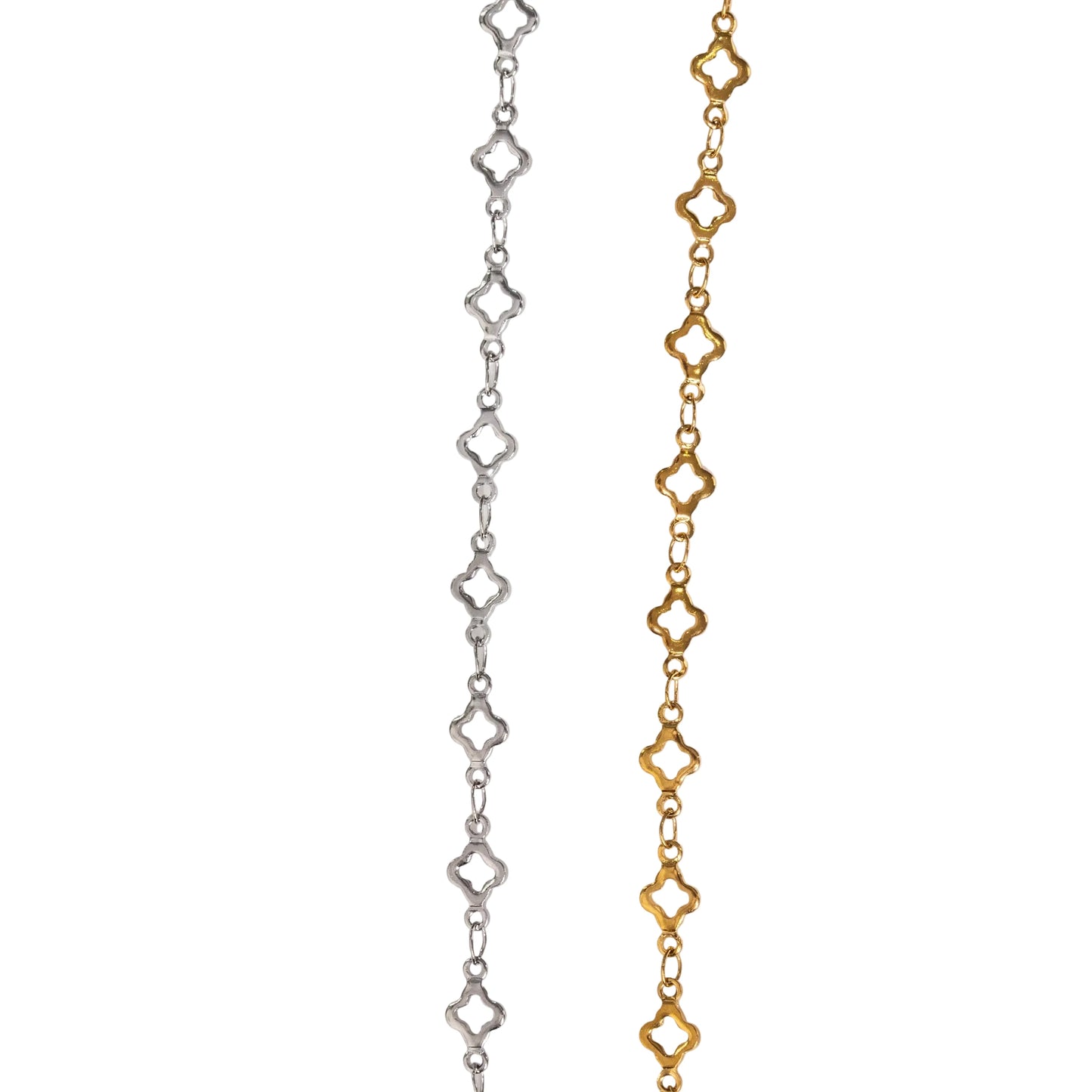 Clover Chain in Silver and Gold